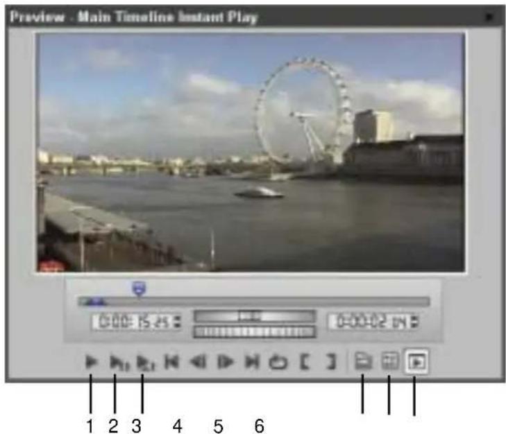 Preview - Main Timeline Instant Play 0:00:15:23 0:00:02 IN 1 2 3 4 5 6