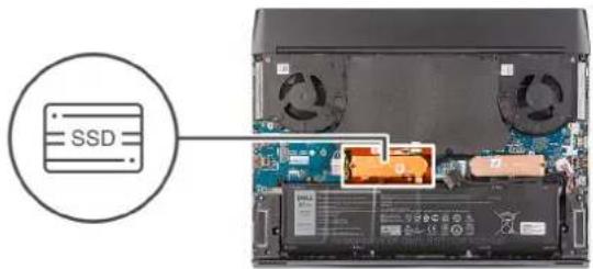 ALIENWARE m15 R4 - Disk SSD M.2 2280 ve slotu karty M.2 č. 1 - 2