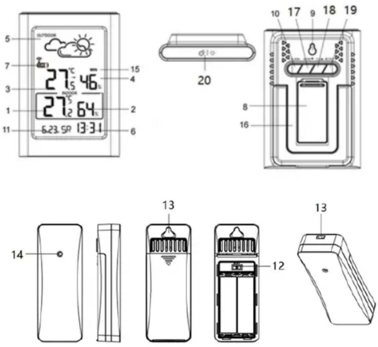 BLAUPUNKT WS15WH - Display & controls - 1