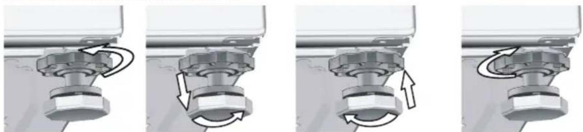 BEKO WUE 6536 X0 - Namestitev nogic - 2