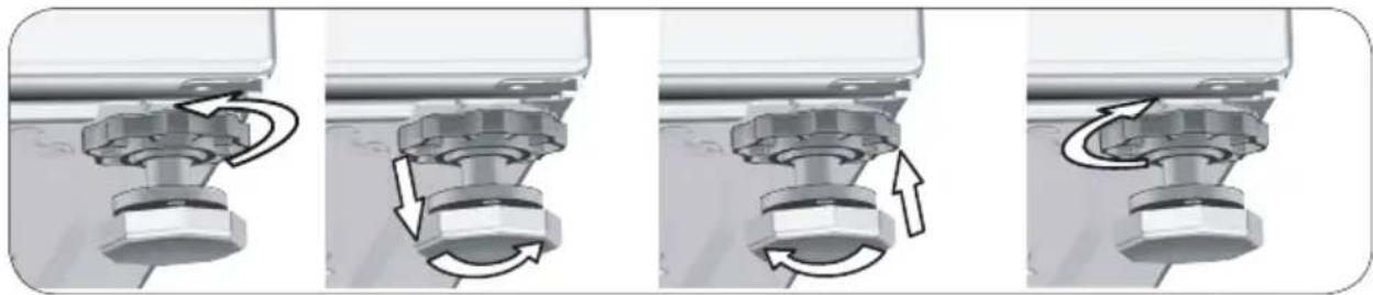 BEKO WUE 6536 X0 - Adjusting the feet - 2