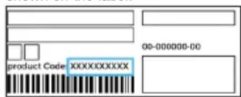 product Code XXXXXXXXX 00-000000-00