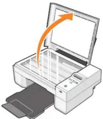 DELL 924 - Umístění dokumentu na skleněnou plochu skeneru - 1
