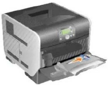 DELL 5210n - Zakládání médií do univerzálního podavače - 3