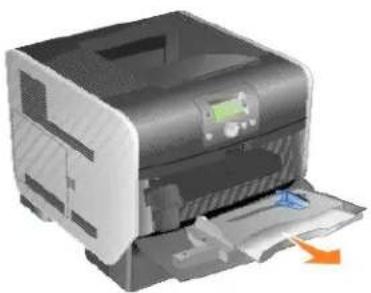 DELL 5210n - Zakládání médií do univerzálního podavače - 2