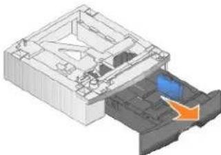 DELL 5210n - Instalace zásobníku na 250 nebo 500 listů - 2