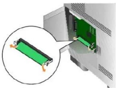 DELL 5210n - Vyjmutí paměťové karty tiskárny - 2