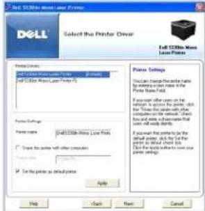 DELL 5330dn - Instalace softwaru Dell pro sítový tisk - 5