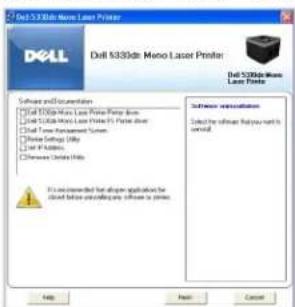 DELL 5330dn - Odinstalování softwaru - 1