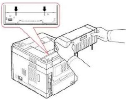 DELL 5330dn - Instalace přídavného výstupního zásobníku. - 3