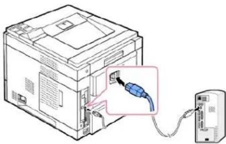 DELL 5330dn - Použití kabelu USB: - 2