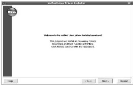 DELL 2145cn - Instalace sdružených ovladačů systému Linux - 1