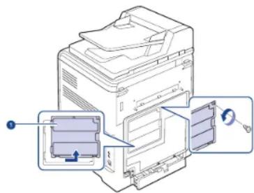 DELL 2145cn - Instalace pamět'ového modulu - 2