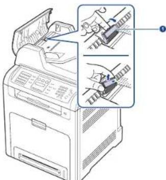 DELL 2145cn - Výměna gumové podložky podavače DADF - 1