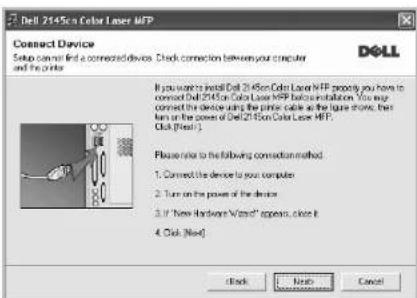 DELL 2145cn - Opakovaná instalace softwaru tiskárny - 2
