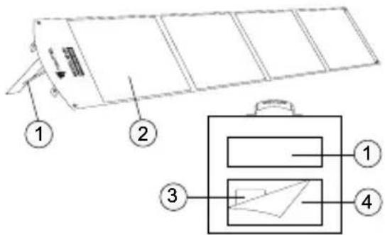Navitel SP120 - Vzhled solárního panelu - 1