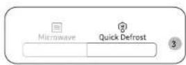 SAMSUNG MS23A7013GB - Použitie funkcie Quick Defrost (Rýchle rozmrazovanie) - 1