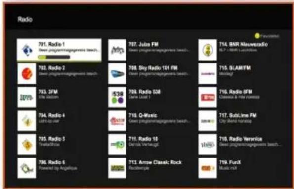 Radio 701. Radio 1 Deere programmengagement beach... 702. Radio 2 Deere programmengagement beach... 703. 3FM the video... 704. Radio 4 light by river 705. Radio 5 Timeless/Offshore 706. Radio 6 Powered by Angelice 707. Jute FM Deere programmengagement beach... 708. Sky Radio 101 FM Deere programmengagement beach... 709. Radio GSM Deere Quiet 1 710. G-Music Deere programmengagement beach... 711. Radio 10 Deere Quiet Verwaltung! 712. Arrow Classic Rock Rockenergy 713. ARWV Classic Rock Rockenergy 714. BNR Alouweradio BLT > BNR L acquisition 715. BLAMFM Molding 716. Radio IFM Classic & Five centuries 717. Subline FM City World Hotspot 718. Radio Veronica Deere programmengagement beach... 719. FunX Music mix