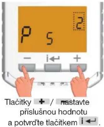 Elektrobock HC-PH-HD23 - Hodnoty určují rychlost dosažení požadované teploty: - 1