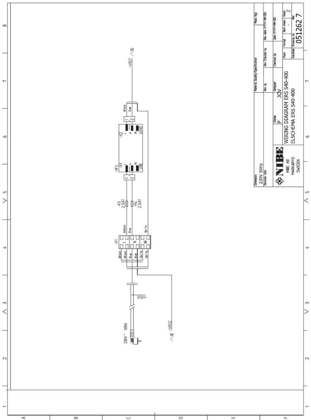 Nibe ERS S40-400 - Electrical circuit diagram - 2
