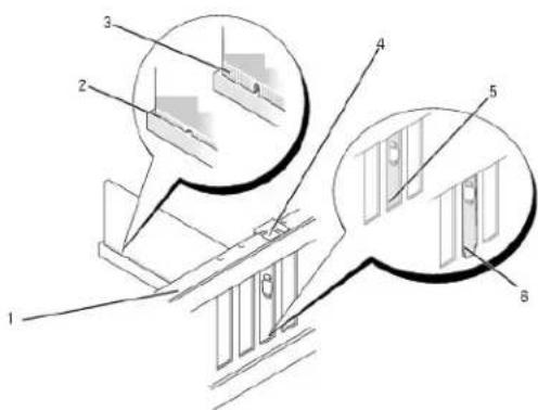 DELL Inspiron 518 - Instalace karty PCI/PCI Express - 2