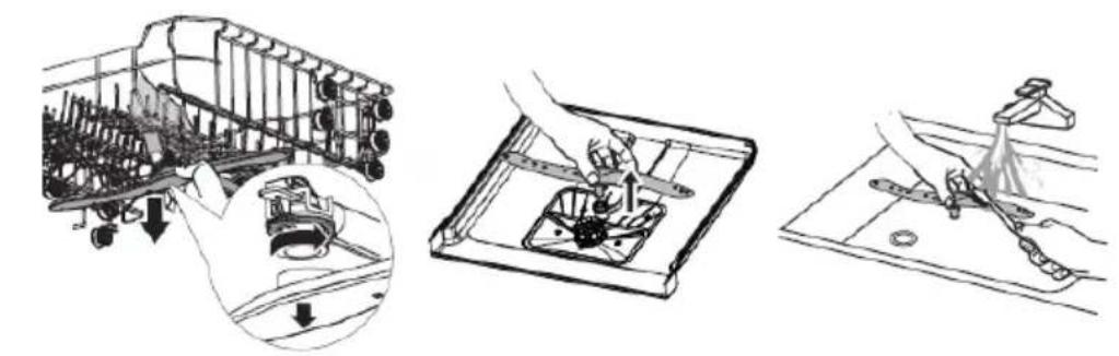 Three technical diagrams showing mechanical assembly steps: wire connection, tool insertion, and workpiece handling (no text or labels)