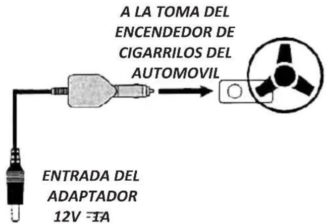A LA TOMA DEL ENCENDEDOR DE CIGARRILOS DEL AUTOMOVIL ENTRADA DEL ADAPTADOR 12V EA