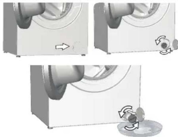 BEKO B3WFU57413WCSHWG - Chcete-li vyčistit znečištěný filtr a vypustit vodu: - 3