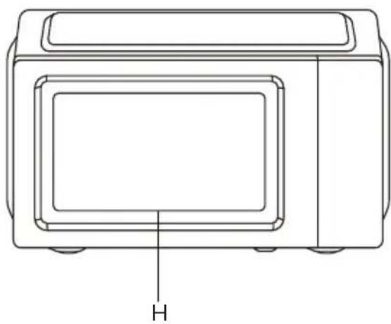 MIDEA MD-MP012MK-WH - Nazwy części i akcesoriów - 2