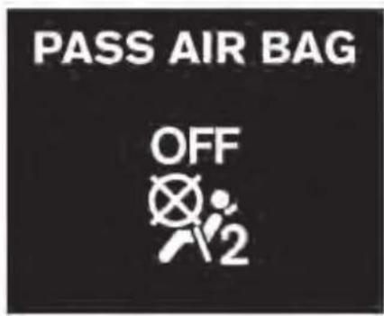 PASS AIR BAG OFF ∅2
