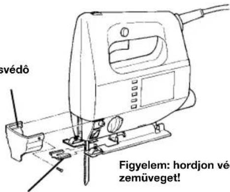 svédő Figyelem: hordjon véé zemüveget!