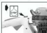 EINHELL Royal BHS 24 - • STARTING A COLD ENGINE - 1