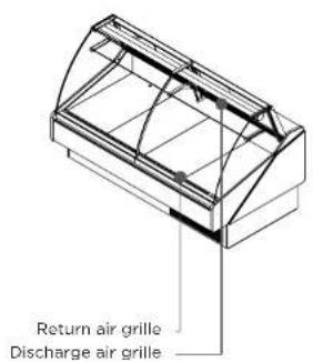 Return air grille Discharge air grille