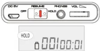 Roxx PCD 600 - Funkce HOLD - 1