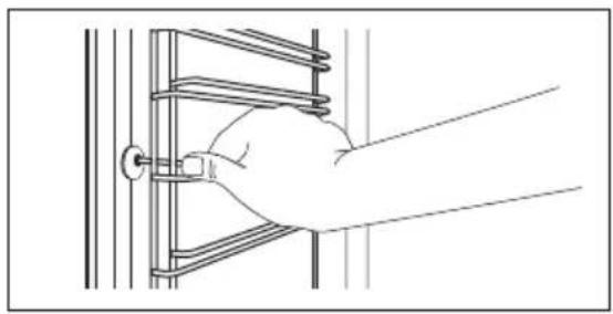 AEG BEB351111B - Cum se scot: Suporturile pentru raft - 1