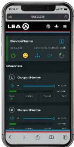 LEA 10.10.9 10.8.3.2.09 DeviceName 2019.2.19 Connect to the Internet (USB) Channels 1 OutputName 2 OutputName 3