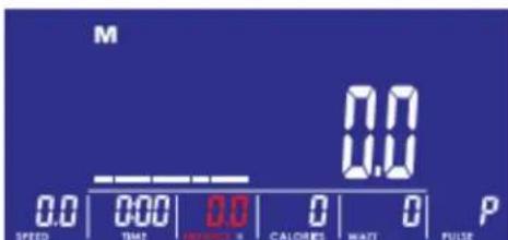 M 0.0 0.0 0.0 0.0 P SPEED | TIME | VENTURES | CALORIES | WAIT | PULSE