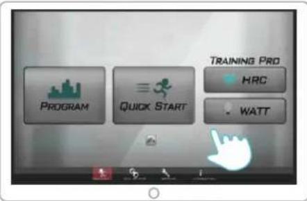 PROGRAM QUICK START TRAINING PRO HRC WATT