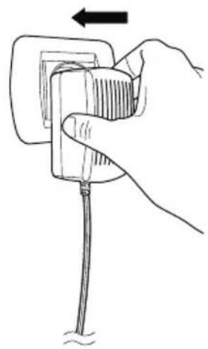 Hand inserting a plug into a socket, showing electrical wiring (no text or symbols)