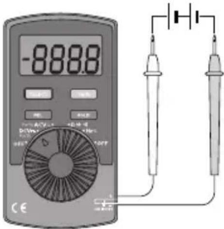 Clas Ohlson UT120A - Spänningsmätning DC - 1