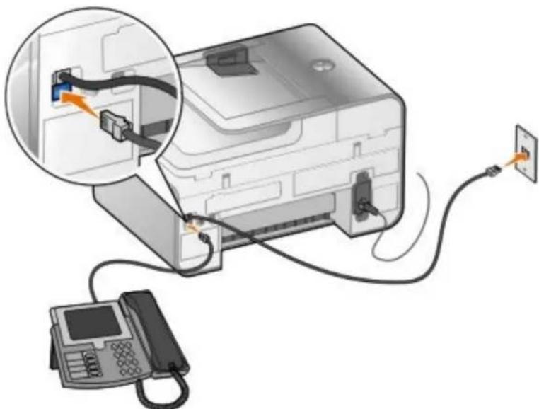 DELL 966 All in One - Připojení k telefonu - 1