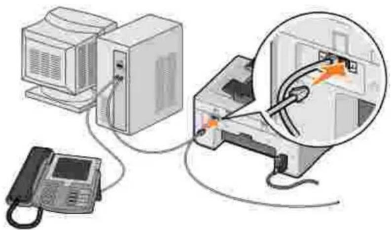 DELL 946 All In One - Připojení k počítačovému modemu - 1