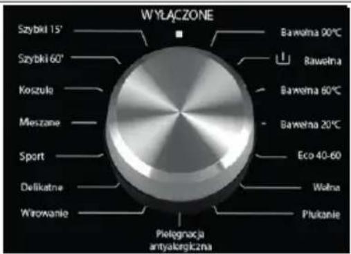 WYLACZONE Szybki 15' Szybki 60' Koszula Mieszane Sport Delikatne Wirowanie Bawolna 90°C Bawolna Bawolna 60°C Bawolna 20°C Eco 40-60 Wolna Plikanie Piolegnacja antyakregiczna