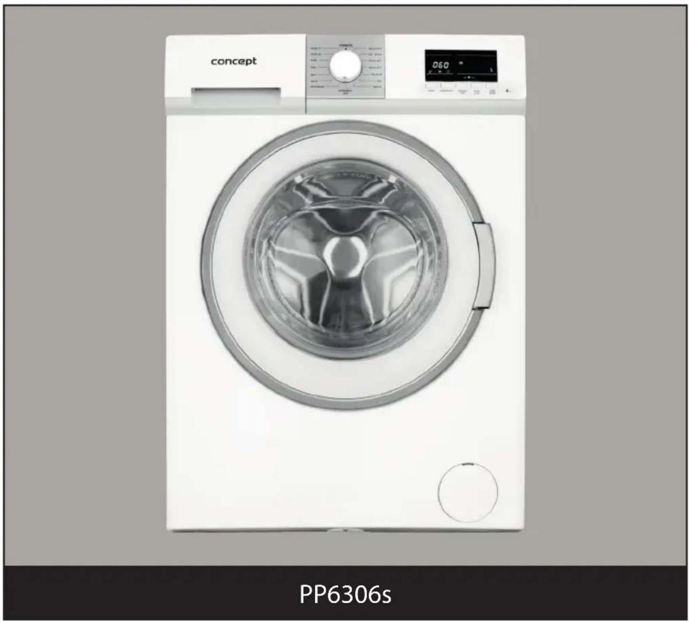 Concept PP6306S - Práčka s predným plnením - 1