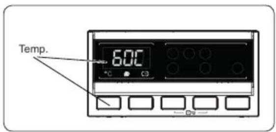 Temp. 6:00 °C Control buttons