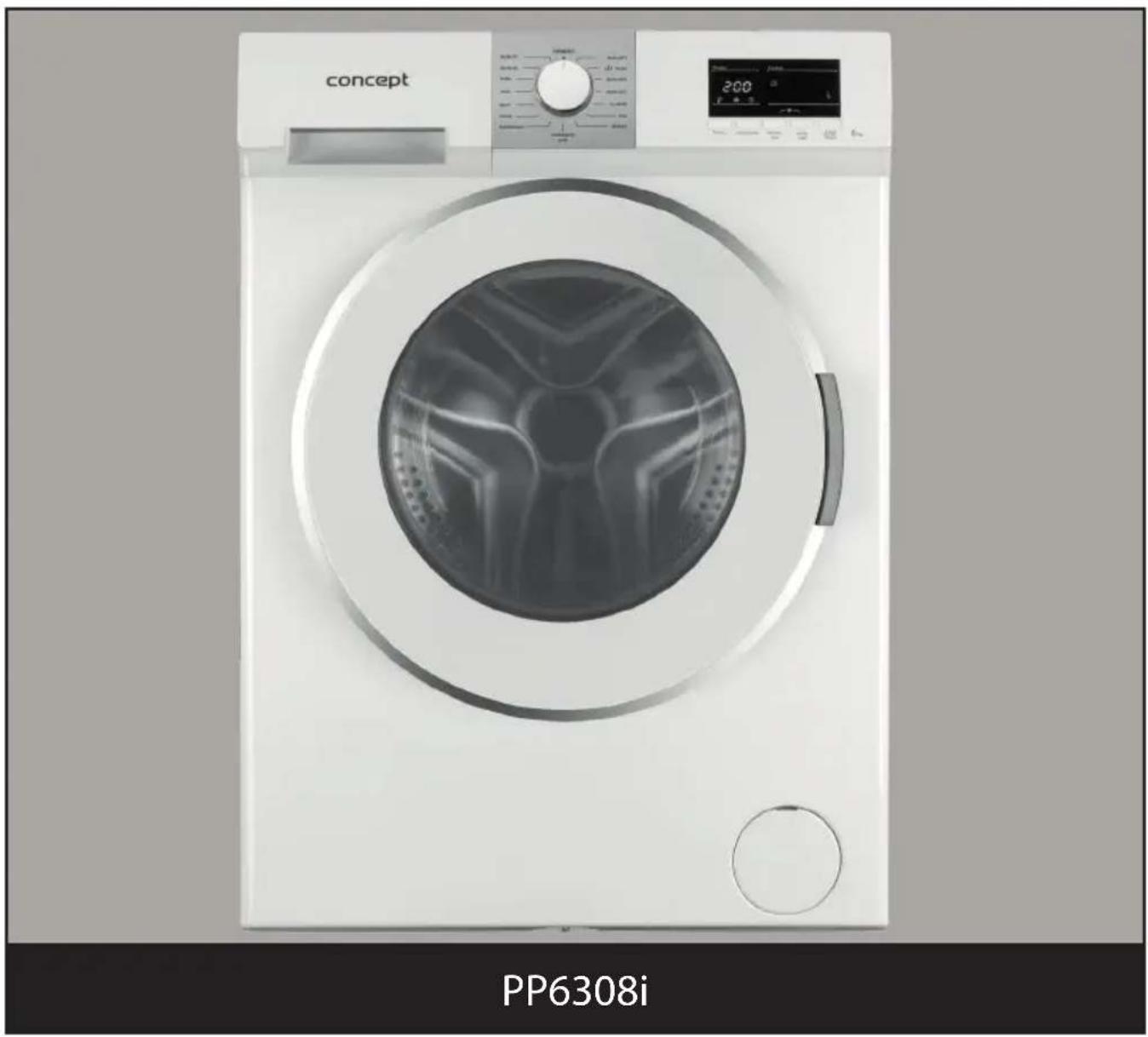 Concept PP6308I - Pralka z ładowaniem od przodu - 1