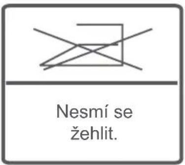 Nesmí se žehlit.