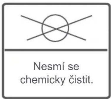 Nesmí se chemicky čistit.