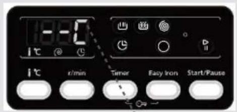 18:0 1°C r/min Tuner Easy Iron Start/Pause