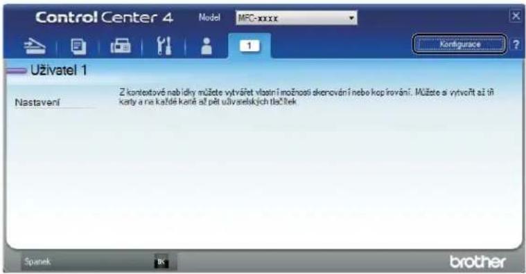 BROTHER DCP-1512E - Vytvoření tlačítka Vlastní - 1